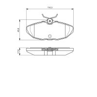 BOSCH 0 986 424 702 Bremsbelagsatz, Scheibenbremse