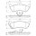 BOSCH 0 986 424 708 Bremsbelagsatz, Scheibenbremse