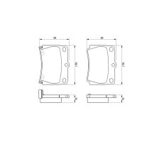 BOSCH 0 986 424 711 Bremsbelagsatz, Scheibenbremse