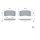 BOSCH 0 986 424 717 Bremsbelagsatz, Scheibenbremse