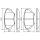 BOSCH 0 986 424 719 Bremsbelagsatz, Scheibenbremse