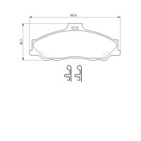 BOSCH 0 986 424 720 Bremsbelagsatz, Scheibenbremse