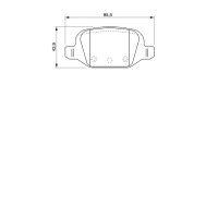 BOSCH 0 986 424 756 Bremsbelagsatz, Scheibenbremse