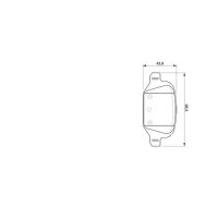 BOSCH 0 986 424 756 Bremsbelagsatz, Scheibenbremse