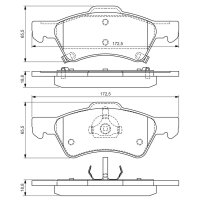 BOSCH 0 986 424 765 Bremsbelagsatz, Scheibenbremse