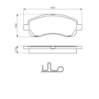 BOSCH 0 986 424 770 Bremsbelagsatz, Scheibenbremse