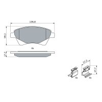 BOSCH 0 986 424 785 Bremsbelagsatz, Scheibenbremse