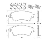 BOSCH 0 986 424 801 Bremsbelagsatz, Scheibenbremse