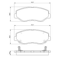 BOSCH 0 986 424 809 Bremsbelagsatz, Scheibenbremse