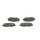 BOSCH 0 986 424 809 Bremsbelagsatz, Scheibenbremse