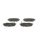 BOSCH 0 986 424 809 Bremsbelagsatz, Scheibenbremse