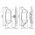 BOSCH 0 986 424 816 Bremsbelagsatz, Scheibenbremse