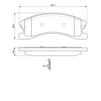 BOSCH 0 986 424 823 Bremsbelagsatz, Scheibenbremse