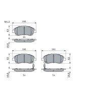 BOSCH 0 986 494 054 Bremsbelagsatz, Scheibenbremse