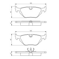 BOSCH 0 986 460 964 Bremsbelagsatz, Scheibenbremse