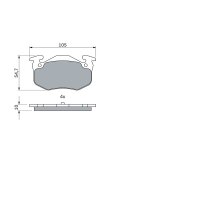 BOSCH 0 986 460 970 Bremsbelagsatz, Scheibenbremse