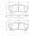 BOSCH 0 986 460 975 Bremsbelagsatz, Scheibenbremse