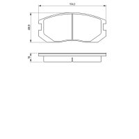 BOSCH 0 986 460 980 Bremsbelagsatz, Scheibenbremse