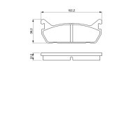 BOSCH 0 986 461 146 Bremsbelagsatz, Scheibenbremse