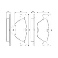 BOSCH 0 986 461 752 Bremsbelagsatz, Scheibenbremse