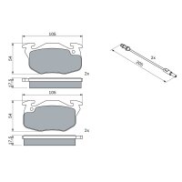 BOSCH 0 986 469 860 Bremsbelagsatz, Scheibenbremse