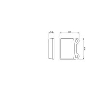 BOSCH 0 986 462 282 Bremsbelagsatz, Scheibenbremse