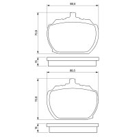 BOSCH 0 986 463 641 Bremsbelagsatz, Scheibenbremse