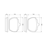 BOSCH 0 986 463 641 Bremsbelagsatz, Scheibenbremse