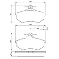 BOSCH 0 986 466 693 Bremsbelagsatz, Scheibenbremse