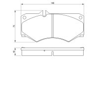 BOSCH 0 986 467 841 Bremsbelagsatz, Scheibenbremse