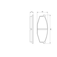BOSCH 0 986 468 630 Bremsbelagsatz, Scheibenbremse