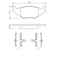 BOSCH 0 986 468 890 Bremsbelagsatz, Scheibenbremse