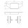 BOSCH 0 986 468 890 Bremsbelagsatz, Scheibenbremse