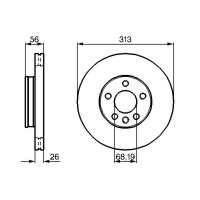 BOSCH 0 986 478 296 Bremsscheibe