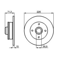 BOSCH 0 986 478 331 Bremsscheibe