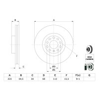 BOSCH 0 986 479 060 Bremsscheibe