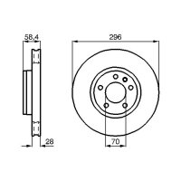 BOSCH 0 986 478 593 Bremsscheibe
