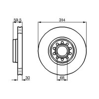 BOSCH 0 986 478 617 Bremsscheibe