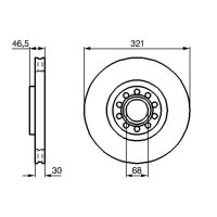 BOSCH 0 986 478 985 Bremsscheibe