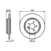 BOSCH 0 986 478 995 Bremsscheibe