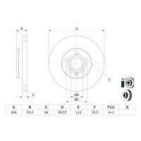 BOSCH 0 986 479 037 Bremsscheibe