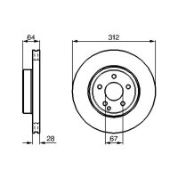 BOSCH 0 986 479 040 Bremsscheibe