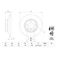 BOSCH 0 986 479 055 Bremsscheibe