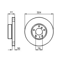 BOSCH 0 986 479 116 Bremsscheibe
