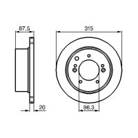BOSCH 0 986 479 232 Bremsscheibe