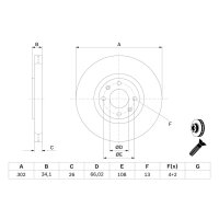 BOSCH 0 986 479 288 Bremsscheibe