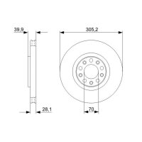 BOSCH 0 986 479 291 Bremsscheibe