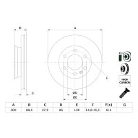 BOSCH 0 986 479 294 Bremsscheibe