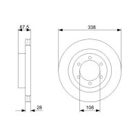 BOSCH 0 986 479 304 Bremsscheibe