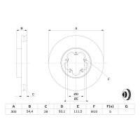 BOSCH 0 986 479 307 Bremsscheibe